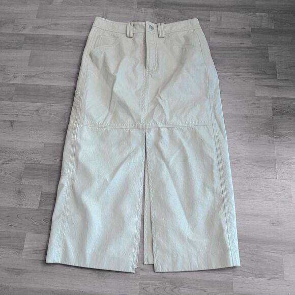 A.L.C. Faux Leather Alden Skirt Size 4 - Picture 4 of 6